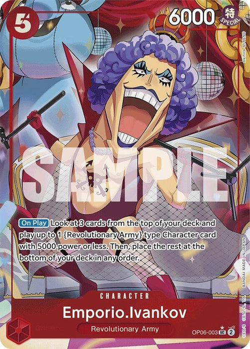 Image for Emporio.Ivankov (Full Art) (OP06-003) (Foil) [Premium Booster -The Best-] - One Piece Card Game