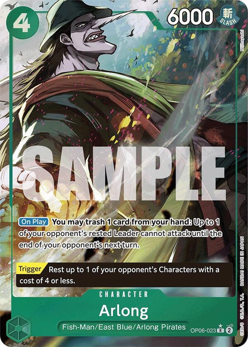 Image for Arlong (Full Art) (OP06-023) (Foil) [Premium Booster -The Best-] - One Piece Card Game