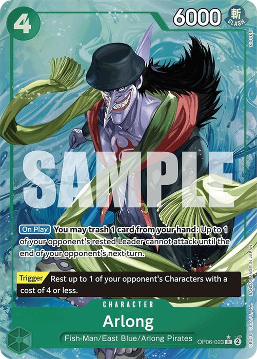 Image for Arlong (Alternate Art) (OP06-023) (Foil) [Premium Booster -The Best-] - One Piece Card Game