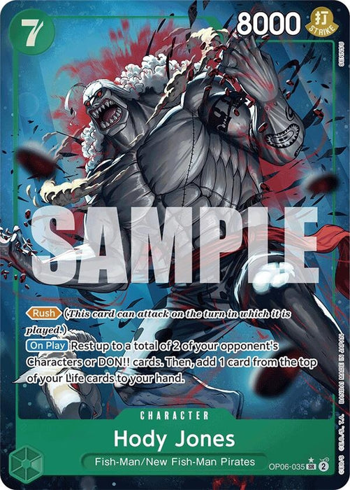 Image for Hody Jones (Alternate Art) (OP06-035) (Foil) [Premium Booster -The Best-] - One Piece Card Game
