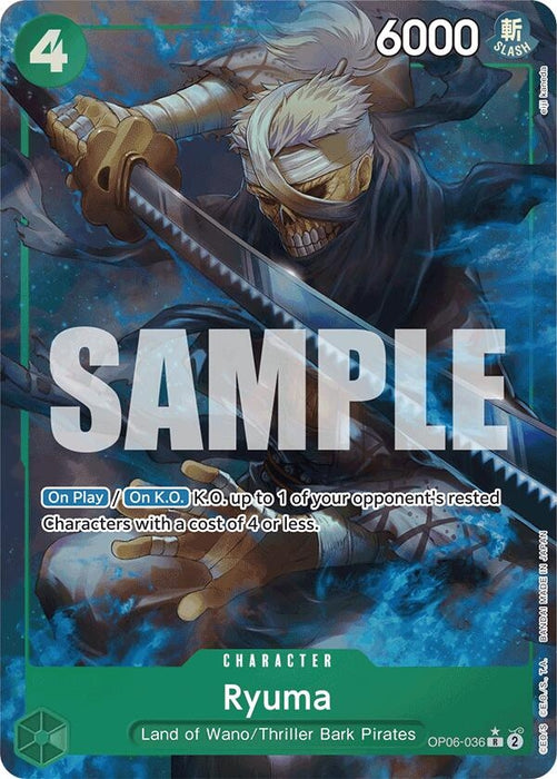 Image for Ryuma (Full Art) (OP06-036) (Foil) [Premium Booster -The Best-] - One Piece Card Game