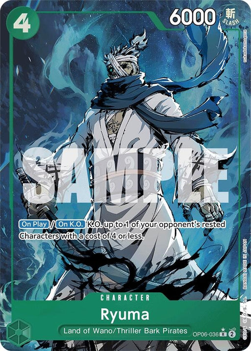 Image for Ryuma (Alternate Art) (OP06-036) (Foil) [Premium Booster -The Best-] - One Piece Card Game