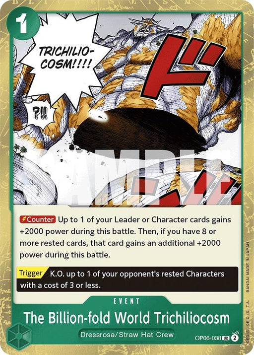 Image for The Billion-fold World Trichiliocosm (Jolly Roger Foil) (OP06-038) (Foil) [Premium Booster -The Best-] - One Piece Card Game