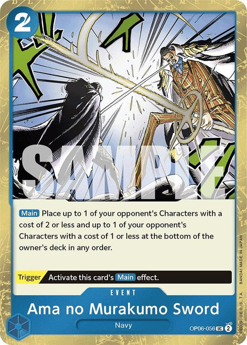 Ama no Murakumo Sword (Jolly Roger Foil) (OP06-056) (Foil) [Premium Booster -The Best-]