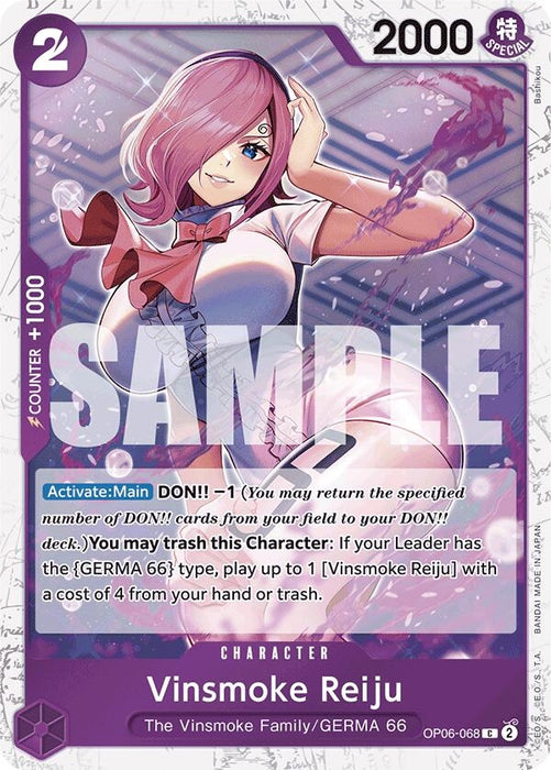 Vinsmoke Reiju (OP06-068) (Jolly Roger Foil) (OP06-068) (Foil) [Premium Booster -The Best-]