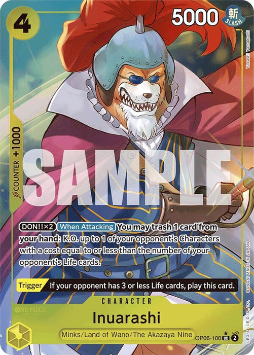 Inuarashi (Full Art) (OP06-100) (Foil) [Premium Booster -The Best-]