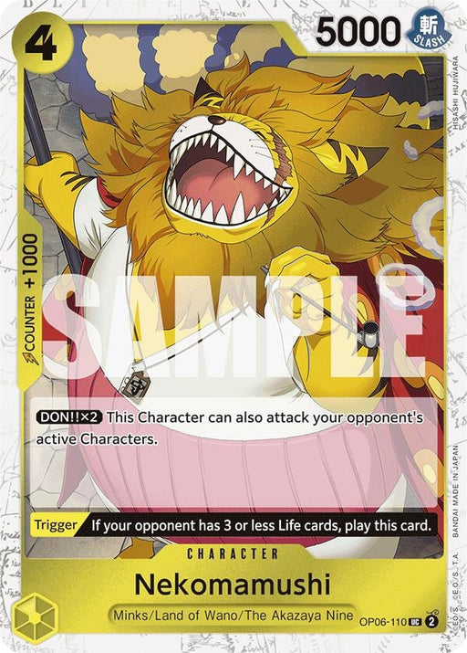 Image for Nekomamushi (Jolly Roger Foil) (OP06-110) (Foil) [Premium Booster -The Best-] - One Piece Card Game
