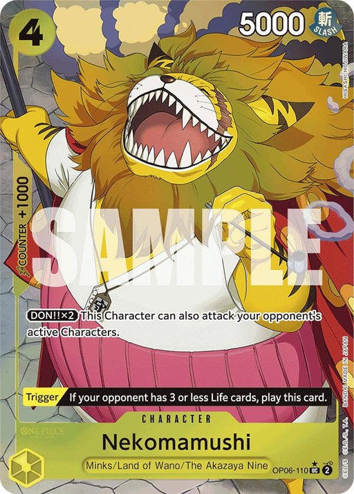 Image for Nekomamushi (Full Art) (OP06-110) (Foil) [Premium Booster -The Best-] - One Piece Card Game