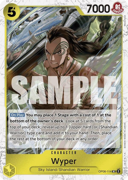 Image for Wyper (Jolly Roger Foil) (OP06-114) (Foil) [Premium Booster -The Best-] - One Piece Card Game