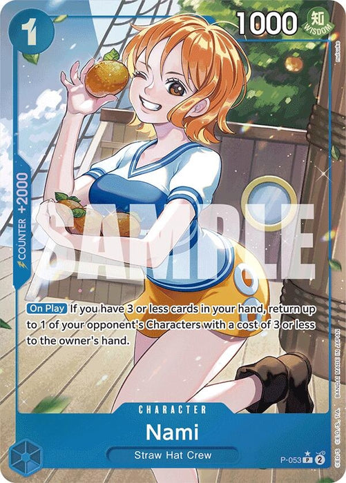 Image for Nami (P-053) (Full Art) (P-053) (Foil) [Premium Booster -The Best-] - One Piece Card Game