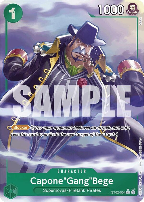 Image for Capone"Gang"Bege (ST02-004) (Alternate Art) (ST02-004) (Foil) [Premium Booster -The Best-] - One Piece Card Game