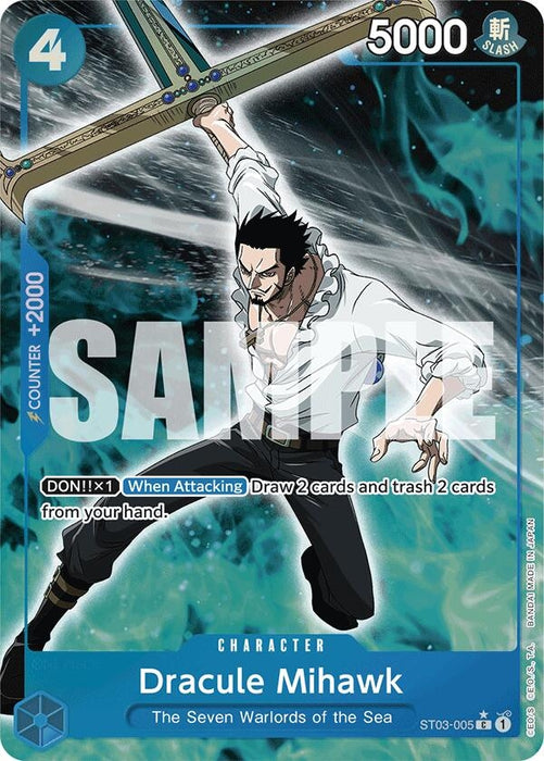 Dracule Mihawk (ST03-005) (Full Art) (ST03-005) (Foil) [Premium Booster -The Best-]