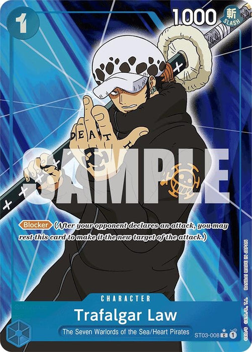 Image for Trafalgar Law (ST03-008) (Full Art) (ST03-008) (Foil) [Premium Booster -The Best-] - One Piece Card Game