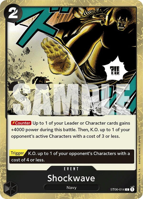 Image for Shockwave (Jolly Roger Foil) (ST06-014) (Foil) [Premium Booster -The Best-] - One Piece Card Game