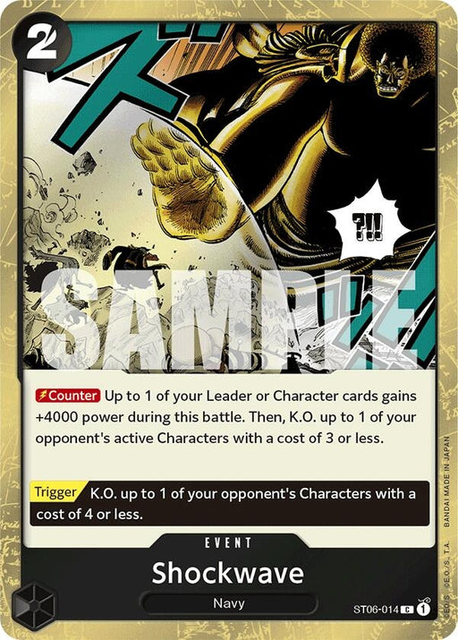Image for Shockwave (Jolly Roger Foil) (ST06-014) (Foil) [Premium Booster -The Best-] - One Piece Card Game