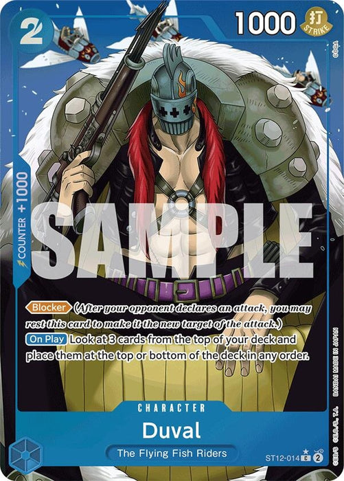 Image for Duval (Full Art) (ST12-014) (Foil) [Premium Booster -The Best-] - One Piece Card Game
