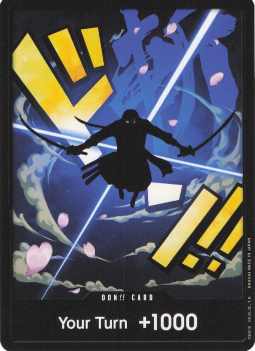 Image for DON!! Card (Zoro) (Foil) [Premium Booster -The Best-] - One Piece Card Game