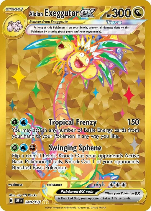 Image for Alolan Exeggutor ex (248/191) (Holofoil) [SV08: Surging Sparks] - Pokemon