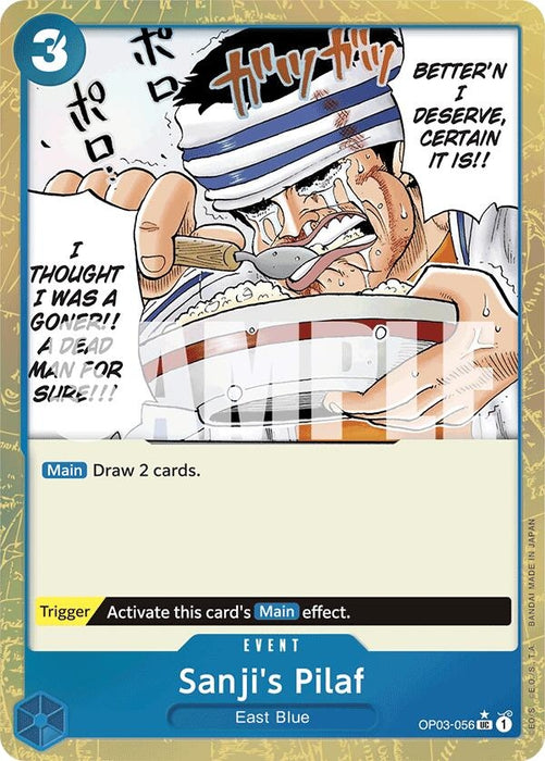 Sanji's Pilaf (Textured Foil) (OP03-056) (Foil) [Premium Booster -The Best-]