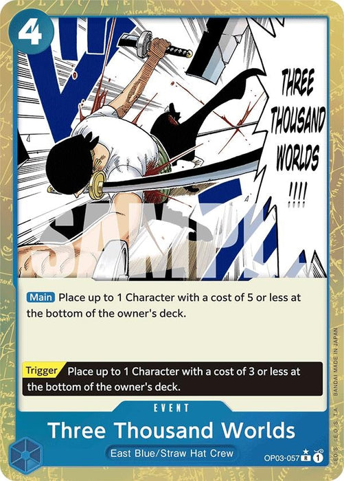 Three Thousand Worlds (Textured Foil) (OP03-057) (Foil) [Premium Booster -The Best-]
