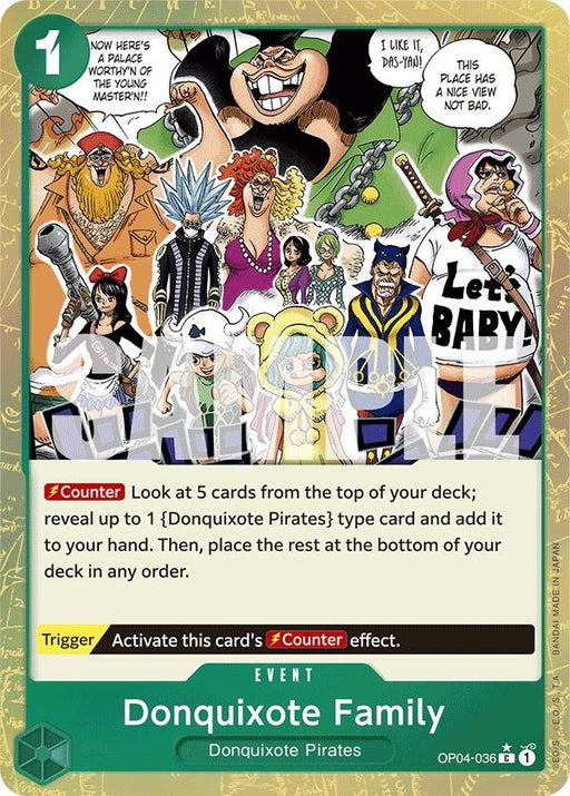 Image for Donquixote Family (Textured Foil) (OP04-036) (Foil) [Premium Booster -The Best-] - One Piece Card Game