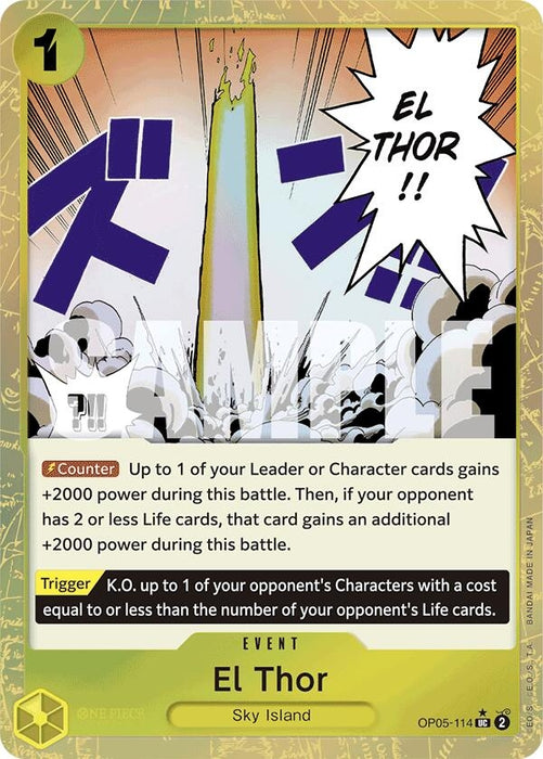 El Thor (Textured Foil) (OP05-114) (Foil) [Premium Booster -The Best-]