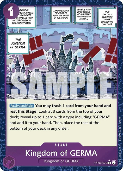 Image for Kingdom of GERMA (Textured Foil) (OP06-079) (Foil) [Premium Booster -The Best-] - One Piece Card Game