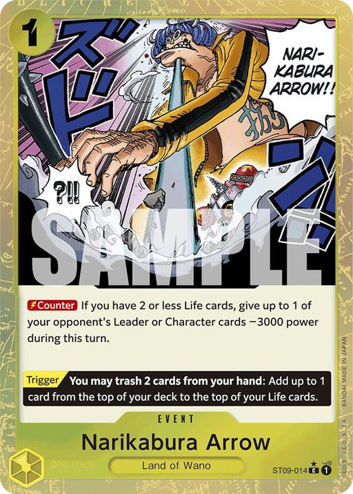 Image for Narikabura Arrow (Textured Foil) (ST09-014) (Foil) [Premium Booster -The Best-] - One Piece Card Game