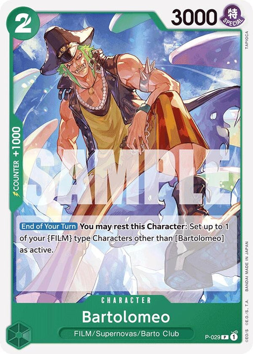 Image for Bartolomeo (P-029) (Reprint) (P-029) [Premium Booster -The Best-] - One Piece Card Game