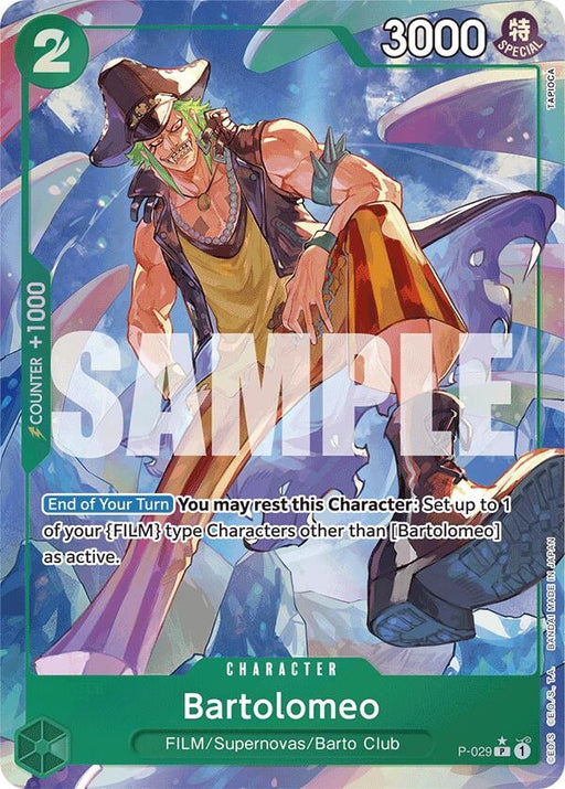 Image for Bartolomeo (P-029) (Full Art) (P-029) (Foil) [Premium Booster -The Best-] - One Piece Card Game