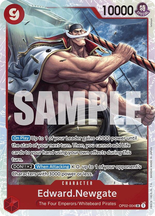 Image for Edward.Newgate (Reprint) (OP02-004) (Foil) [Premium Booster -The Best-] - One Piece Card Game