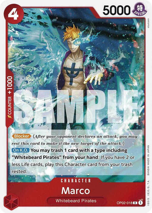 Image for Marco (Reprint) (OP02-018) (Foil) [Premium Booster -The Best-] - One Piece Card Game