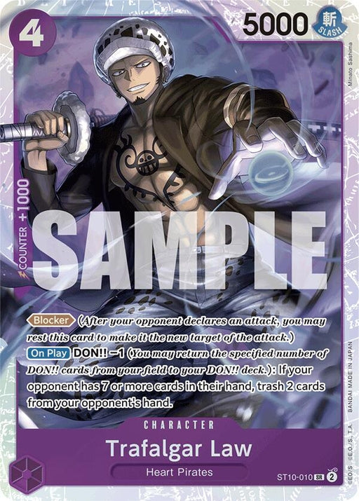 Image for Trafalgar Law (ST10-010) (Reprint) (ST10-010) (Foil) [Premium Booster -The Best-] - One Piece Card Game