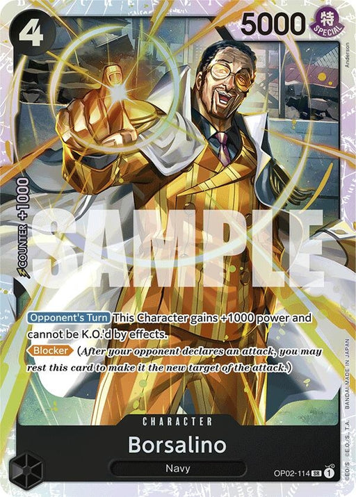 Image for Borsalino (Reprint) (OP02-114) (Foil) [Premium Booster -The Best-] - One Piece Card Game