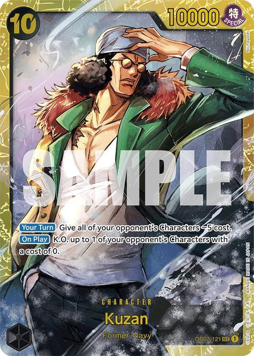 Image for Kuzan (OP02-121) (Reprint) (OP02-121) (Foil) [Premium Booster -The Best-] - One Piece Card Game