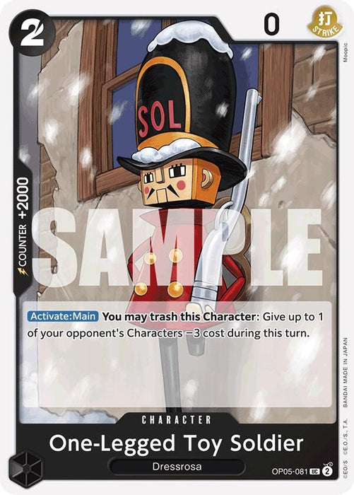 Image for One-Legged Toy Soldier (Reprint) (OP05-081) [Premium Booster -The Best-] - One Piece Card Game