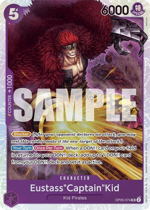 Eustass"Captain"Kid (Reprint) (OP05-074) (Foil) [Premium Booster -The Best-]
