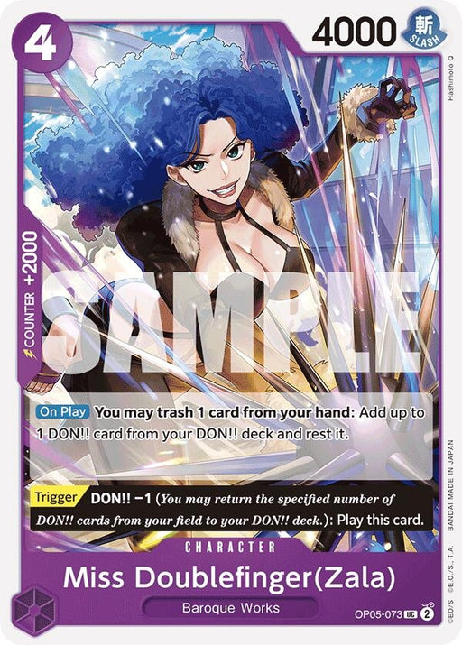 Image for Miss Doublefinger(Zala) (Reprint) (OP05-073) [Premium Booster -The Best-] - One Piece Card Game