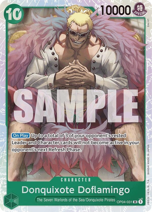 Donquixote Doflamingo (Reprint) (OP04-031) (Foil) [Premium Booster -The Best-]