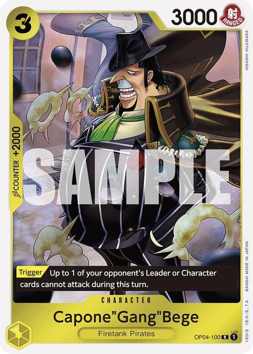 Image for Capone"Gang"Bege (OP04-100) (Reprint) (OP04-100) (Foil) [Premium Booster -The Best-] - One Piece Card Game