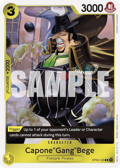 Image for Capone"Gang"Bege (OP04-100) (Reprint) (OP04-100) (Foil) [Premium Booster -The Best-] - One Piece Card Game