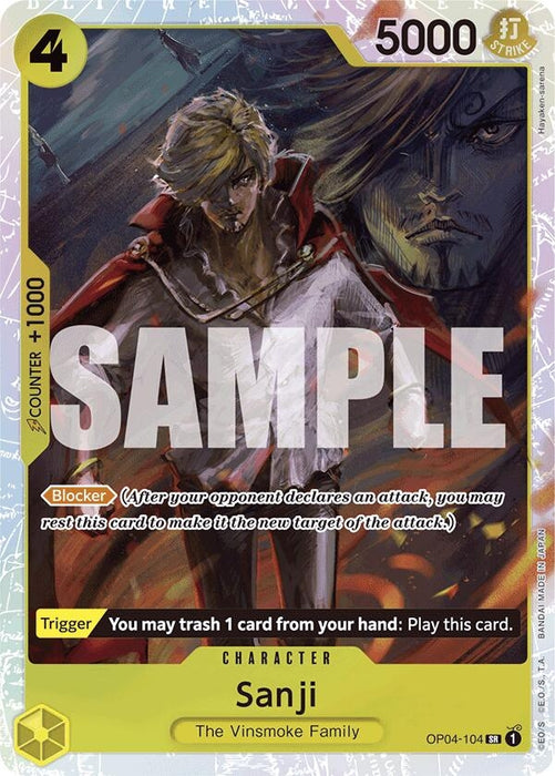 Sanji (Reprint) (OP04-104) (Foil) [Premium Booster -The Best-]