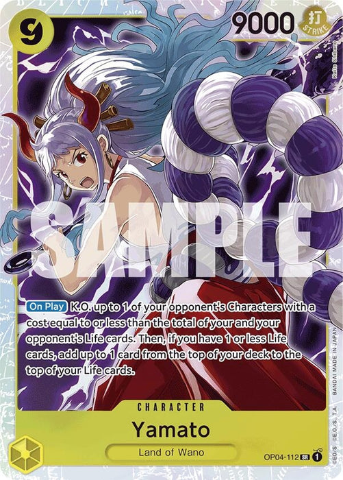 Image for Yamato (OP04-112) (Reprint) (OP04-112) (Foil) [Premium Booster -The Best-] - One Piece Card Game