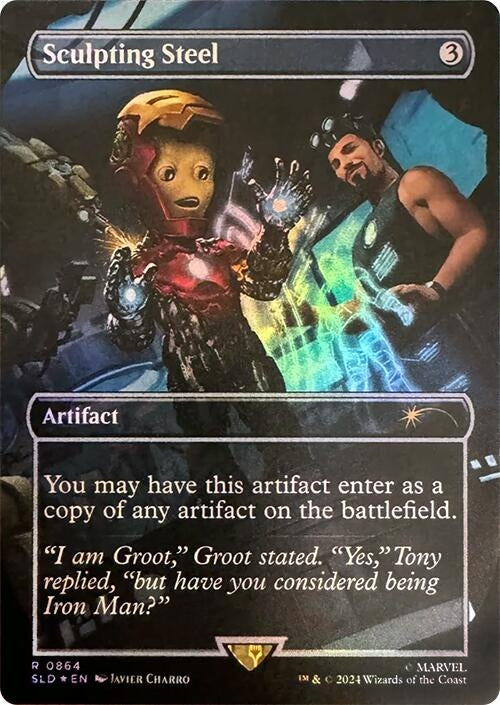 Image for Sculpting Steel (Rainbow Foil) (864) (Foil) [Secret Lair Drop Series] - Magic: The Gathering