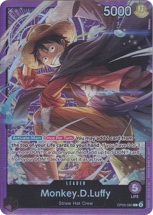 Monkey.D.Luffy (Sound Loader Vol. 1) (OP05-060) (Foil) [One Piece Promotion Cards]