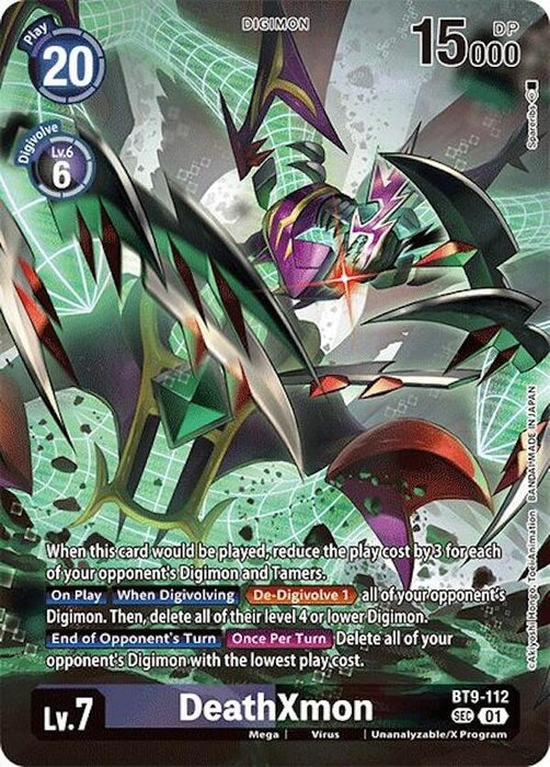 DeathXmon (Alternate Art) (BT9-112 SEC) (Foil) [Special Limited Set]