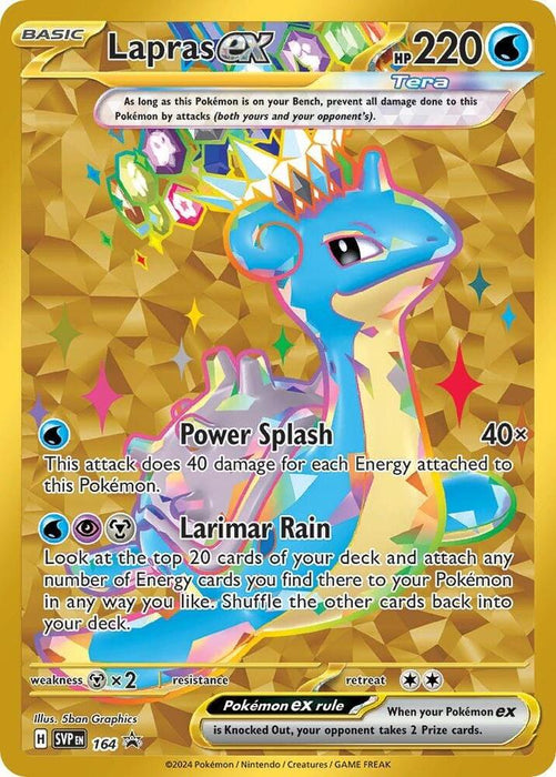 Lapras ex (SVP164) Holofoil [Scarlet & Violet Promo]