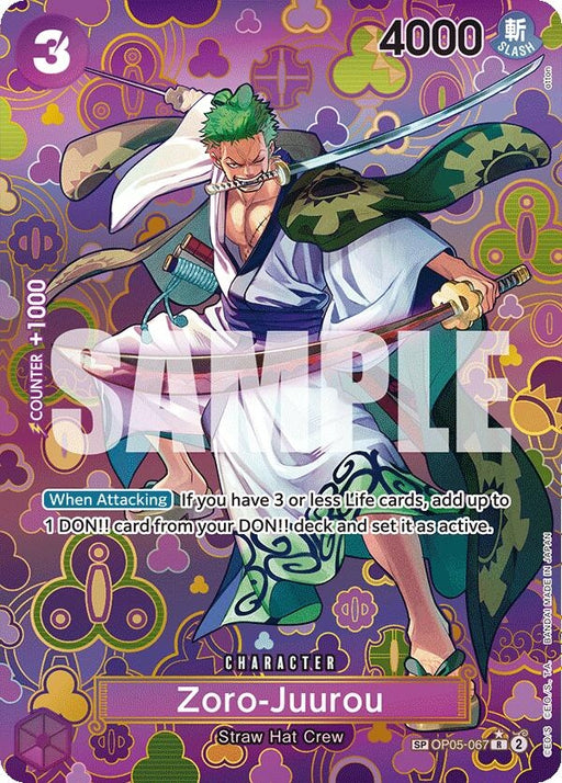 Image for Zoro-Juurou (SP) (OP05-067) (Foil) [Emperors in the New World] - One Piece Card Game