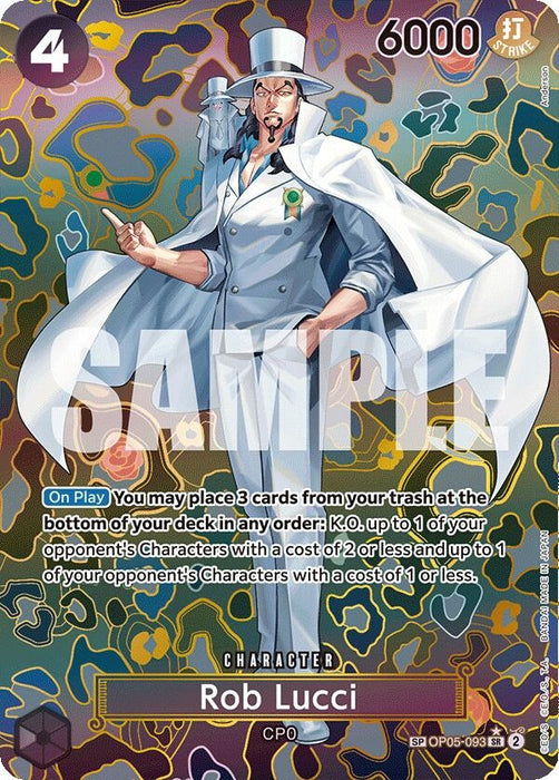 Rob Lucci (SP) (OP05-093) (Foil) [Emperors in the New World]