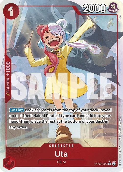 Uta (Parallel) (OP09-002) (Foil) [Emperors in the New World]